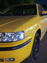 سمند ٢٠١٢ كرستال مصفره هيه وغرامات رقم انكليزي جديد مميز سياره جاهزه م...