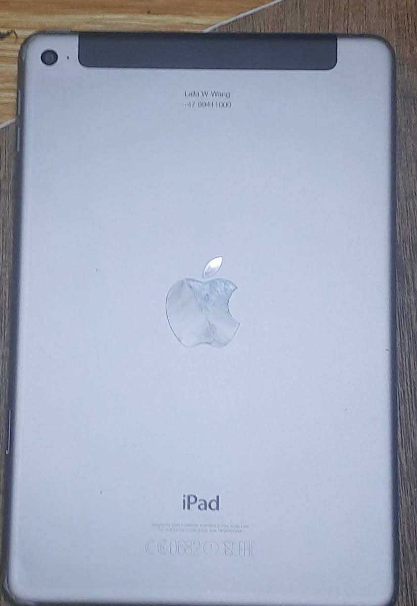 السلام عليكم 
ايباد ميني4 ذاكرة 64 داعم للشريحة 
بسعر 100الف دينار

لمن يرغب ارسال رسالة على الرقم ***********

المكان بغداد السيدية
