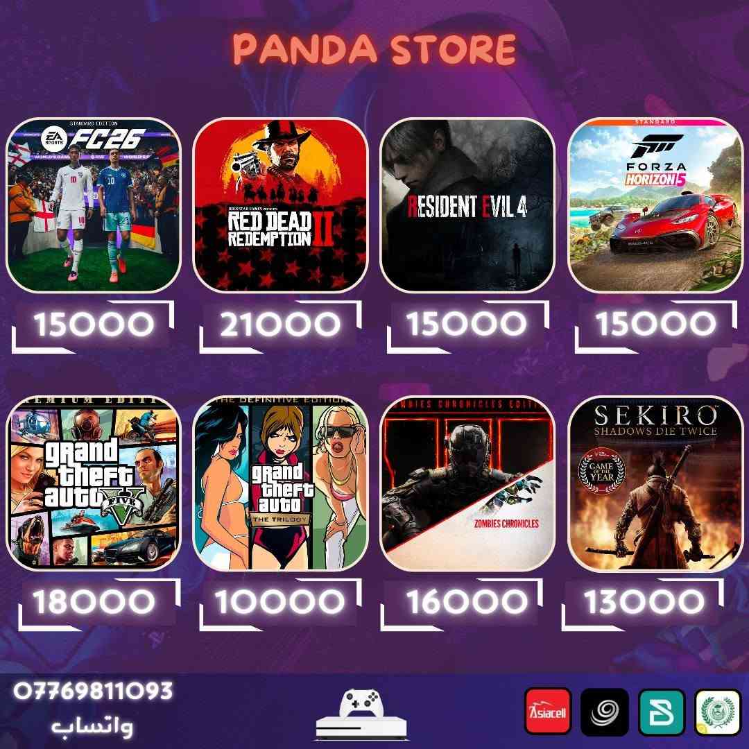 عندك xbox او pc وتبحث عن اشتراك بسعر مناسب ومضمون؟
باندا ستور وفرلك الحل للكيم باس الي يشمل اكثر من 500 لعبة باشتراك رسمي ومضمون طوال فترة الاشتراك 
🔶️اسعار اشتراك التمت
شهرين ب 20 الف
75 يوم ب 25 الف
3 اشهر ب 30 الف
5 اشهر ب 47 الف
7 اشهر ب 72 الف
12 شهر ب 125 الف

🔷️عروض بريموم
20 يوم ب 5
شهر ب 10
مع تخفيضات للالعاب 50% ⚡️

وكذالك متوفر شحن العاب 
call of duty 
fortnite 
rocket league 
dead by daylight 
وشحن كرو فورتنايت ب 8 الاف فقط

متوفر زين كاش/ ماستر رافدين/ FIB/ اسيا / اثير
الدفع باسيا / اثير اغلى

للتواصل على الخاص او واتس اب
***********
***********
