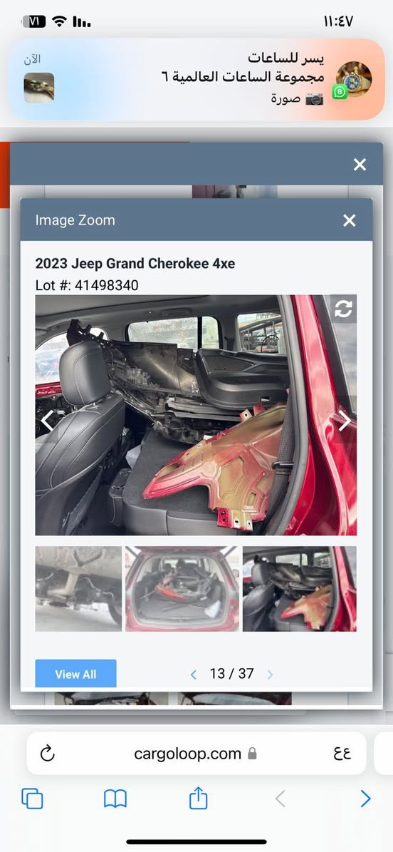 بيع او مراوس باقل احلى و افخم سيارة هايبرد حادث تخريب جدا بسيط موضح بالصور صبغ فقط جامل امامي وخلفي يعني قطعتين صبغ فقط بدون ايرباك بدون اي دواخل كفالة شرط السونار 😍🔥

Jeep Grand Cherokee 2023

جيب گراند شيروكي ٢٠٢٣

مواصفات السومت الفول بس بدون جكات

(مقاعد جلد+تدفئة+خزن-سقف بانوراما-٤ شاشة-٥ وضعيات قيادة-هجين شاحن-تدفئة المقود-رادار عدد ٤ كامرات عدد ٥ تبريد تدفئة كشنات شاحن واير ليس بردات خلفية هيتر بالسترين
مكينة ٤سلندر+توربو مع هجين شاحن و هايبرد حجم ٢.٠لتر 
ماشية ٢٥ الف  و بحالة جداً ممتازة اخت الزيرو 
رقم بغداد بسمي 
مكفولة من كير و محرك و كهربائيات
و ب سعر(335 )ورقة و بيها مجال
مكان السيارة بغداد المنصور
***********
