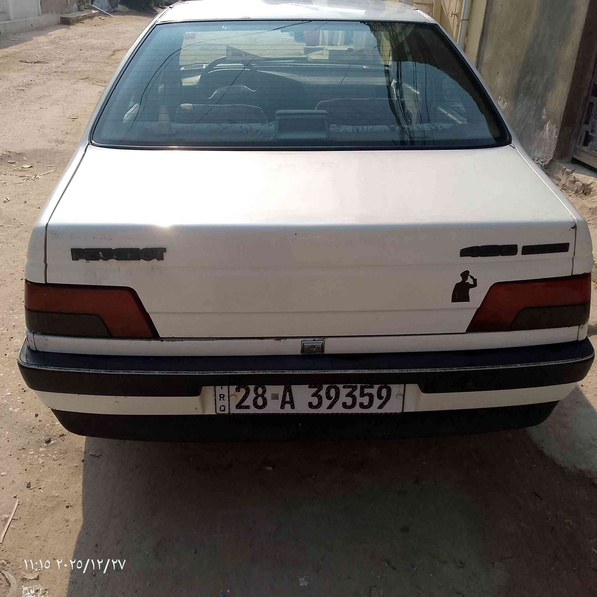 السلام عليكم
بيجو 405 موديل 2010رقم نجف سنويه لل 2027
محرك فرنسي السياره حلوه ونضيفه مال جناي كهربائيات كله شغاله محرك وكير  خير من الله حداديه ستوني مسويه ب 35 وبيه مجال 
***********
