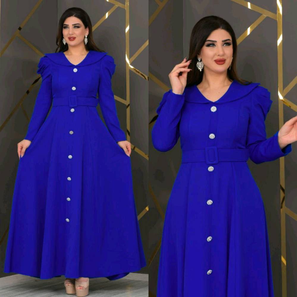 فستان جميل وانيق يحتوي ع جميع القياسات