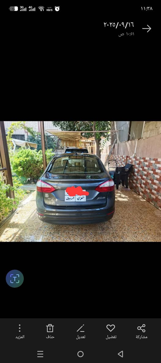 فورد فيستا موديل ٢٠١٧
قطعتين صبغ جاملغ وبونيد 
محرك 1600
مكان السياره موصل
سعر ٦٨
تواصل على الواتساب 
*********** موصل, نينوى
