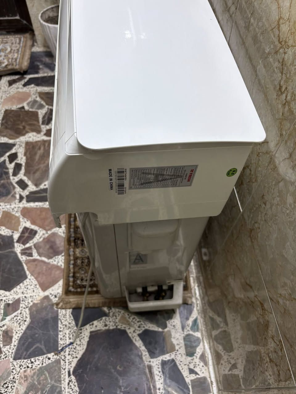 سلام عليكم
سبلت فريش ١/٥ طن حاربارد
بلادي ممصلح نظافته ٩٠ ٪؜
خارجيه دبل راديتر حجم كبير
غازه مقفل  R . 22
كامل مع ملحقاته 
ظمان ١٥ يوم 
السعر  ٣٠٠ الف
*********** بغداد حي الجامعه
