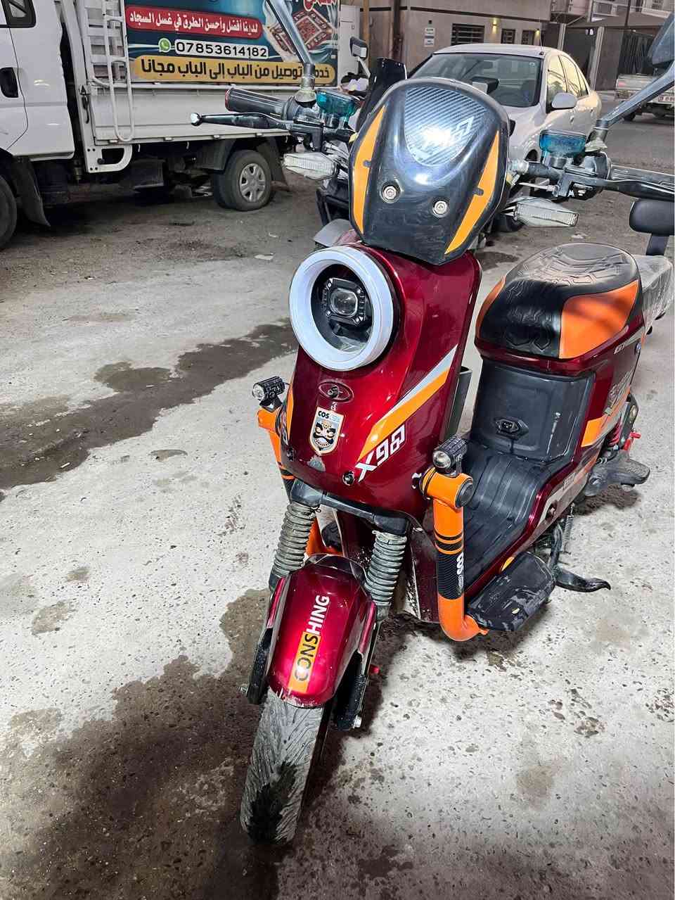 دراجة شحن x900 
5 بطاريات كبار تمشيك بل شحنة 40 كيلو الئ 50 
بريكات دهن بل مكان 
بدون نقص 
سرعتهة حقيقي 60 
بصمة و سويج 
تشغيل عن بعد 
موديل 2025 
تايرات جوبلس 
4 نمرات 
الدراجة بحالة الوكاله 
مكاني بغداد دورة مهدية الثانية 
***********
السعر 350 بيهة مجال بغداد, العراق
