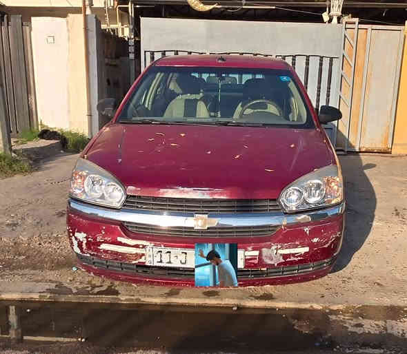 ماليبو 2004 للبيع
محرك 3.5 
محرك نظيف 
نقص فقط كير وصدر امامي 
تبريد شغال تايرات امامية جديدة 
دسكات امامية وخلفية جديدة 
راديتر جديد مطارة ماء جديد 
رقم بغداد الجديد 
سنوية بأسمي 
السعر 55 ورقة وبيها مجال 
الرقم ***********
بغداد اليرموك
