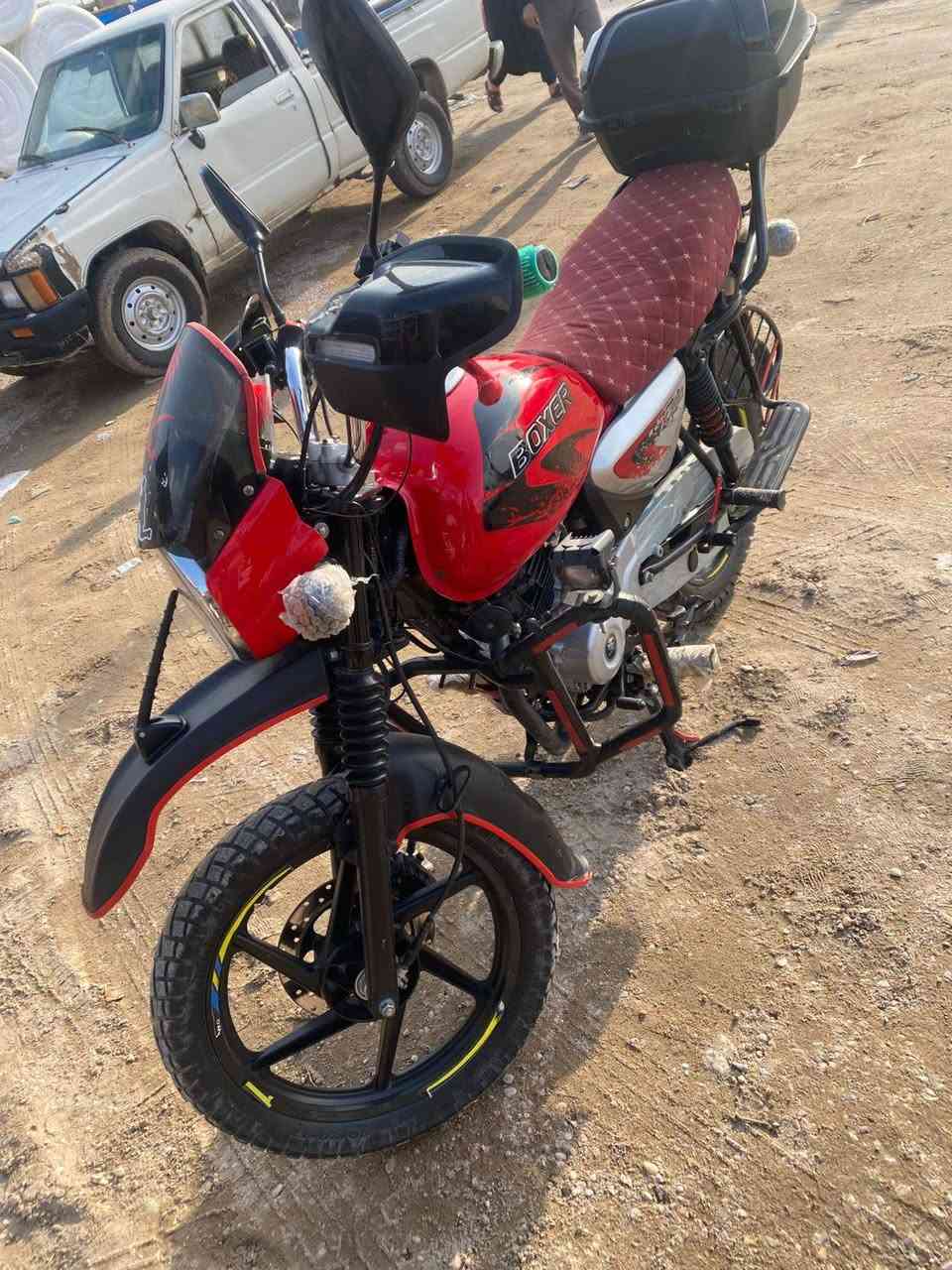 السلام عليكم اخوان دراجه بوكسر جبلي، موديل ٢٣ مكفوله كفاله عامه من التبخير والتنقيص جيب فيتر وافحص واوراق. كامله السعر خاص 
***********
