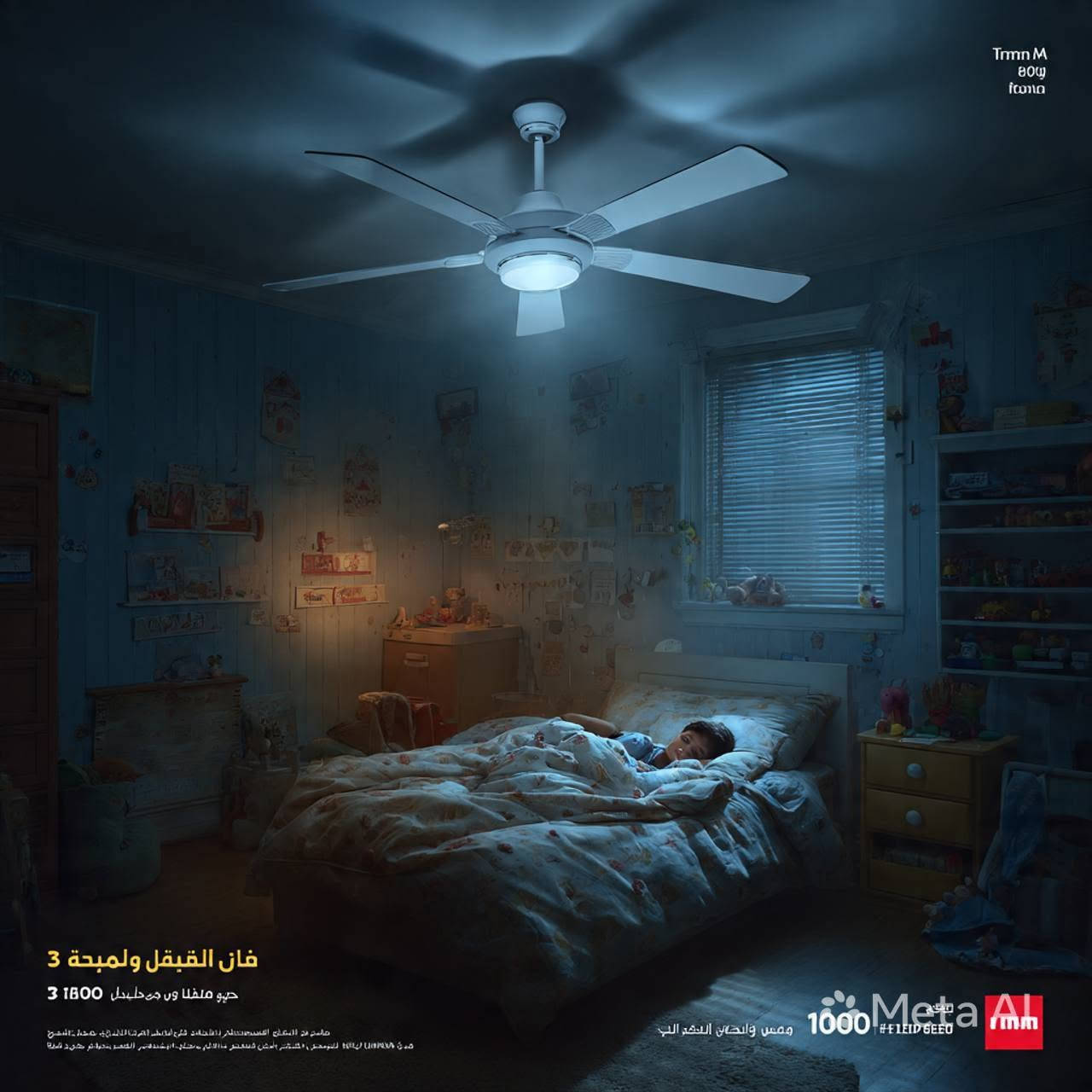 مصمم خصيصاً للجو العراقي:
•  حر بغداد؟ الحل يمك: مروحة + لمبة بجهاز واحد
•  3 ألوان إنارة: أبيض، شمسي، دافي - تبدلهن بالريموت حسب مزاجك
•  هادئة وما تزعج النومة: مثالية لغرف الأطفال، نفس صورة العلبة
•  شده بنفسك: تركب على السوكة العادية E27، لا فني ولا تأسيس
اطلب هسه - توصيل لكل العراق


**إذا كنت صاحب هذا الإعلان وتريد حذفه لأي سبب، رجاءا أرسل رسالة إلى الدعم الفني**