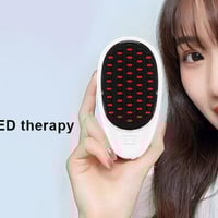 مشط تدليك كهربائي • إضاءة LED • تقليل تساقط الشعر