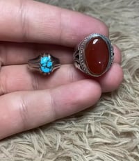 عقيق يماني • فيروز نيشابوري • فضة ٩٢٥