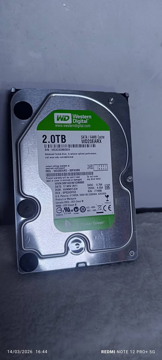 هارد 2 تيرا 70 الف عالفحص مكاني بغداد ***********
توصيل متوفر بغداد 5 محافظات 6
