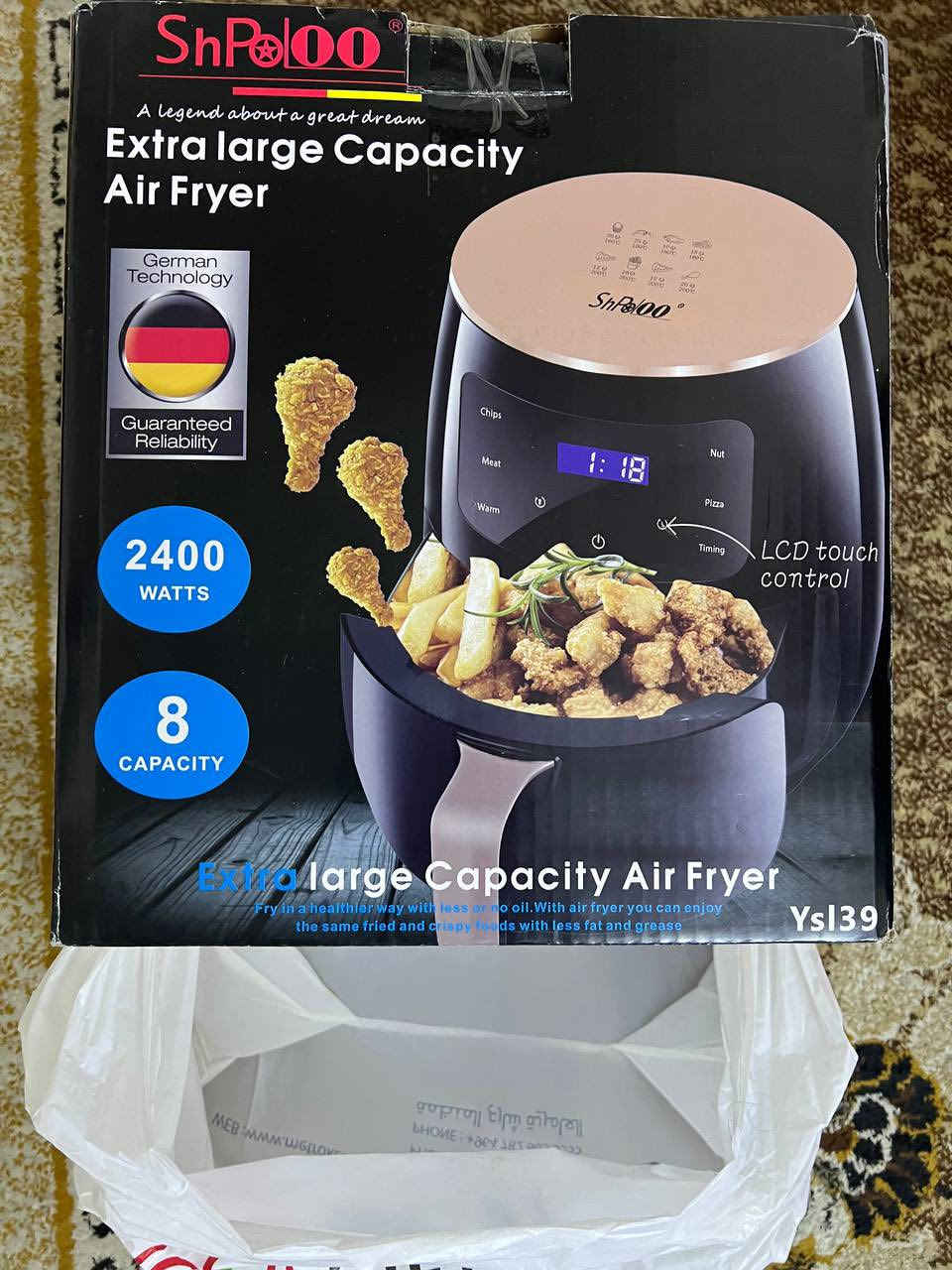 قلايه هوائيه جديده بالكارتونه السعر 65 وبيهه مجال


**إذا كنت صاحب هذا الإعلان وتريد حذفه لأي سبب، رجاءا أرسل رسالة إلى الدعم الفني**