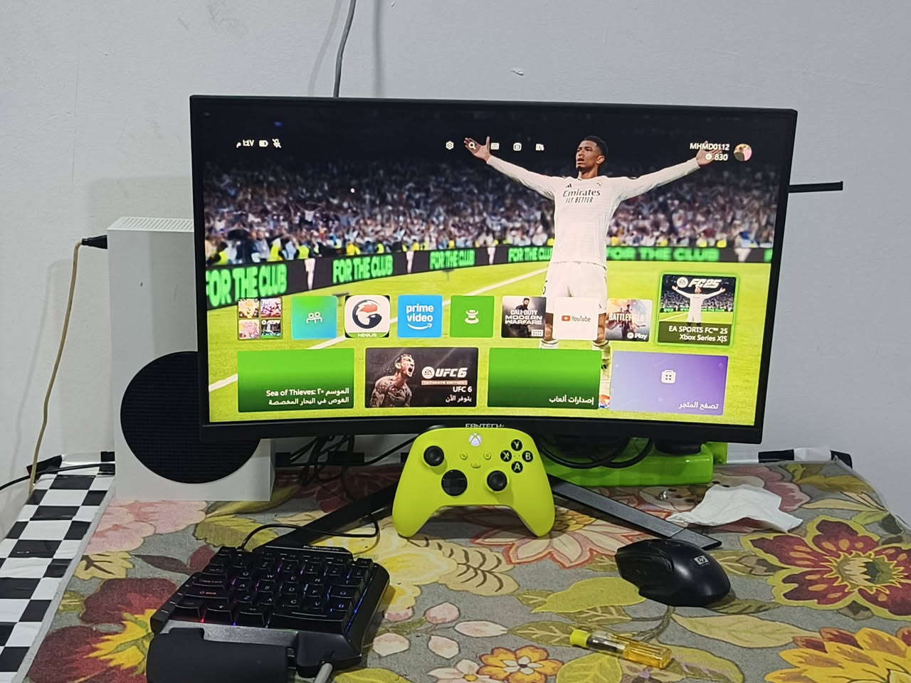 سلام عليكم سريس للبيع اشتراك كيم باس شهرين العابه ٣ بتل فيلب وكود وفيفا ٢٥ اببع كل الي بلصوره حتى الميز وابيع البلي وحده هم عادي شاشه كيمنك ٨٠ هرتز كامل كلشي مكاني بصره السعر قفله من الاخير بدون مداهر ٥٣٠ قفللل بدون مداهر وذا البلي وحده سعره 425 قفلللل ما اريد مداهر كلش ***********
