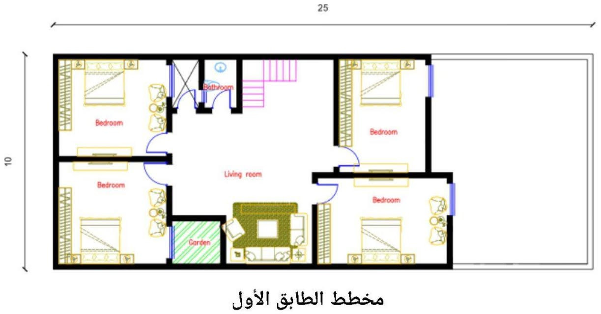 تصميم معماري وإنشائي لدار سكني 
▪️ المساحة:- 250 م²
▪️ الموقع:- كربلاء المقدسة

🛑التصميم المعماري:-
يتميّز بتوزيع وظيفي واضح، واستغلال جيد للمساحة،
مع فصل مريح بين المساحات العامة والخاصة،
وتوفير إنارة وتهوية طبيعية مناسبة،
بما يحقق متطلبات السكن العائلي .

🛑التصميم الإنشائي:-
نظام أساس Raft Foundation بسماكة 40 سم،
مع تسليح حصيري Ø12 @ 20 سم ،
يوفّر استقراراً إنشائياً وتوزيعاً منتظماً للأحمال،
ومحقق لمتطلبات السلامة الإنشائية.

📞 للاستفسار أو طلب مخططات :-
تواصل خاص / واتساب على الأرقام الاتيه:-
***********  __ ***********
م. مصدق قاسم الأعرجي

