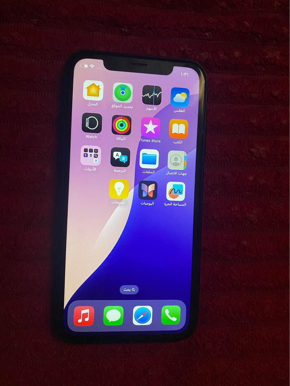 ايفون اكس ار ذاكرة ٦٤ جهاز شرق اوسط مكفول من عطل وتصليح ويا كيبل شحن فقط السعر ١٦٥ أو مراوس بجهاز *********** عمارة, ميسان
