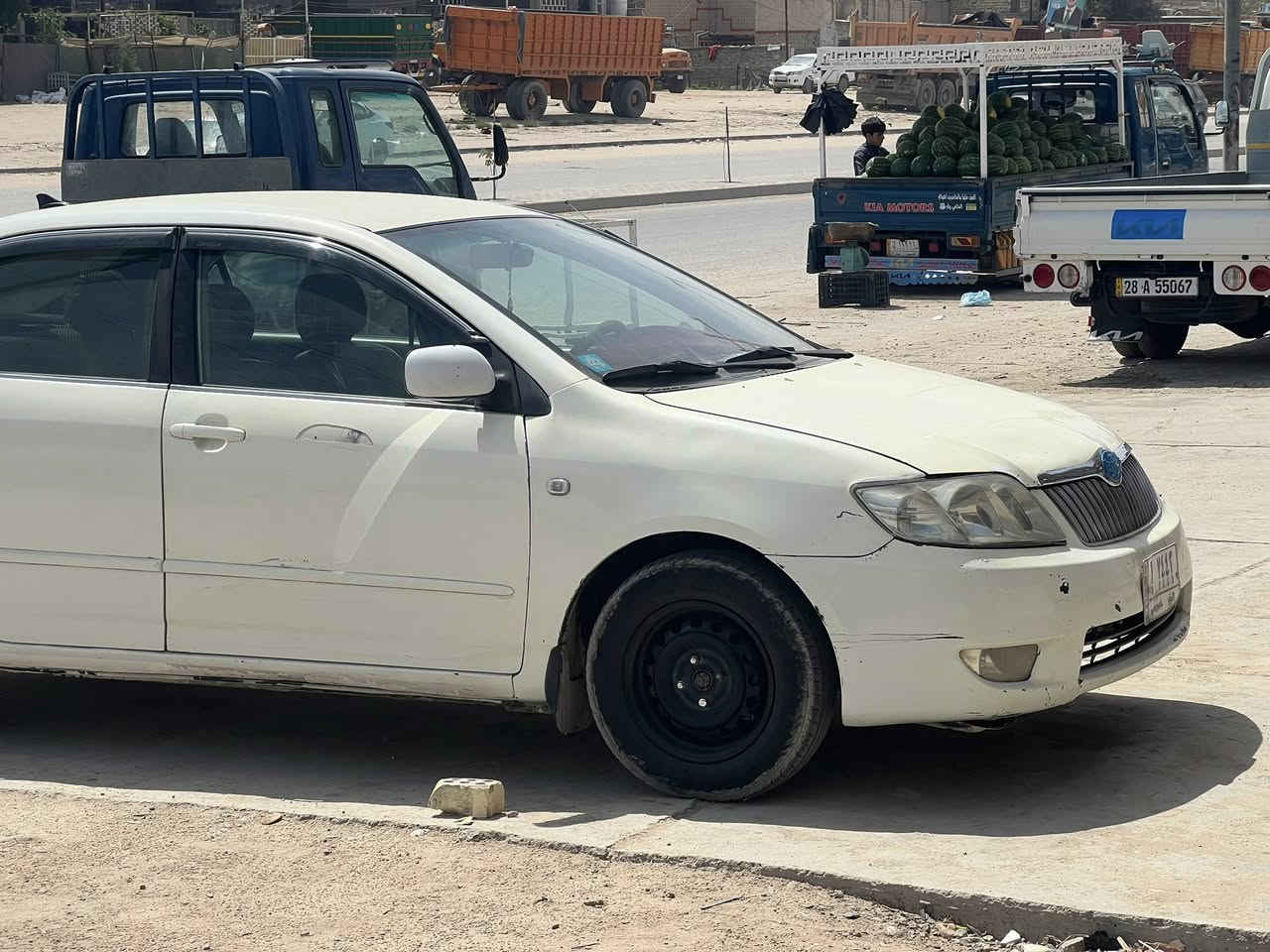 كورلا بيكاتشو خليجي 2007
سيارة اقتصادية واعتمادية وتمشي بيها بدون تعب،مال جناي
- اللون: أبيض
- مكينة: 4 سلندر 1800
 .يسرة بلاد
مكينة وگير نظيف
 تبريد شغال ممتاز
تايرات حدادية
بيها جاملغ الايمن مبدل والباقي كفالة
السيارة استخدام شخصي ، جاهزة ، والفحص مفتوح للجادين.

السعر: 82 وقابل للنقاش للجاد فقط
الموقع: النجف
***********
سيارة عملية ومناسبة للاستخدام اليومي
