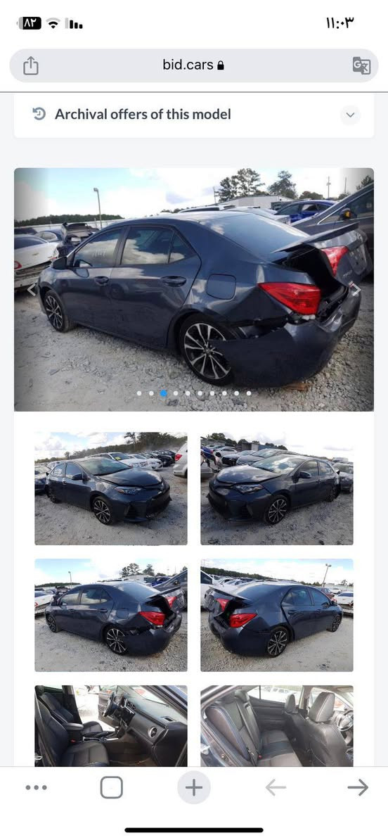 السلام عليكم كورلا se موديل 19 بدون ايرباك بجم كبس حجر رادار موجودات ماشيه 200 الضرر موجود بلمنشور *********** رقم صاحبها اي استفسار خابر السعر 150 وبيها مجال للطيبين
