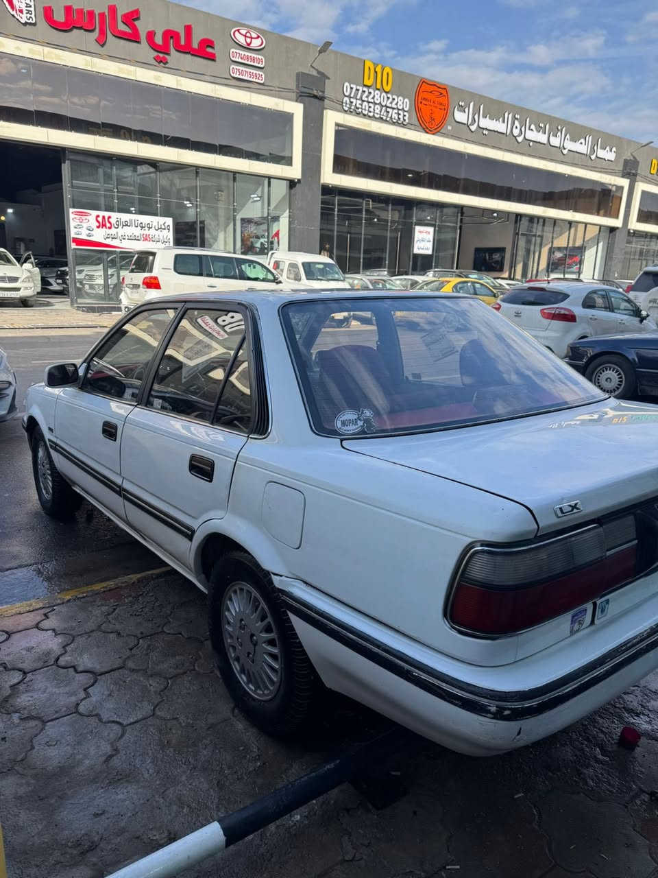 كورلا 
موديل 1991
كير توماتيك
تبريد 
جمات كهرب 
قفل مركزي  
صبغ دواير فقط 
سنويه جديده بسمي 
***********
***********
