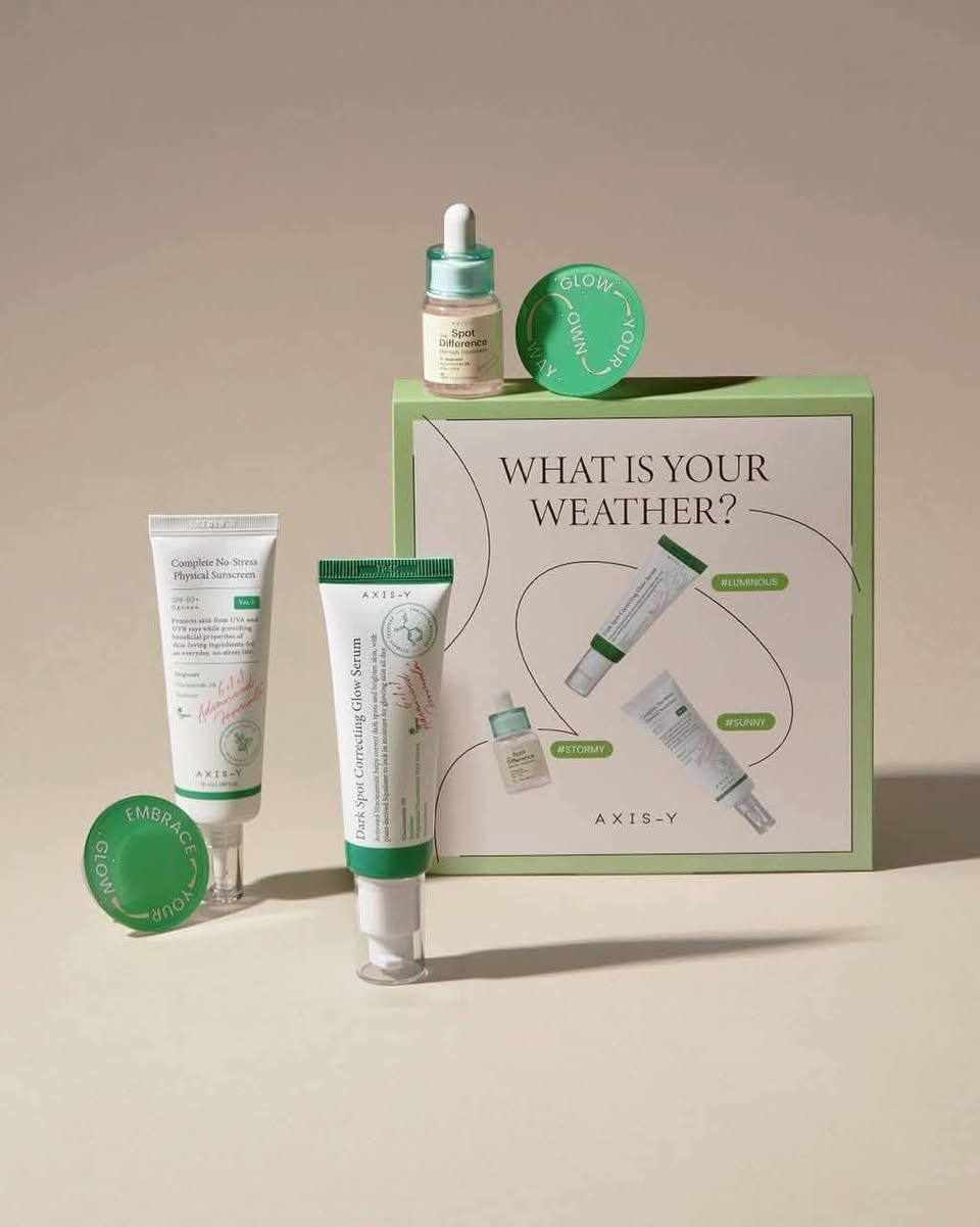 اسم المنتج : بوكس اكسس واي 
السعر : 38 الف 

تعانين من الحبوب، الاحمرار، أو آثار وبقع غامقة — بوكس AXIS-Y وفر عناية متكاملة وروتين يومي فعال ✨

يحتوي البكج على 3 منتجات أساسية يشتغلون مع بعض حتى يعالجون ويحمون البشرة:

💚 سيروم Dark Spot
يساعد على تفتيح آثار الحبوب، يوحد لون البشرة ويمنح إشراقة صحية

💚 علاج الحبوب Spot Treatment
يهدئ الحبوب بسرعة، يقلل الاحمرار ويساعد على اختفائها

💚 واقي شمس SPF50+
يحمي البشرة من التصبغات وأشعة الشمس، يرطب وما يترك طبقة بيضاء
#الاصلي


**إذا كنت صاحب هذا الإعلان وتريد حذفه لأي سبب، رجاءا أرسل رسالة إلى الدعم الفني**