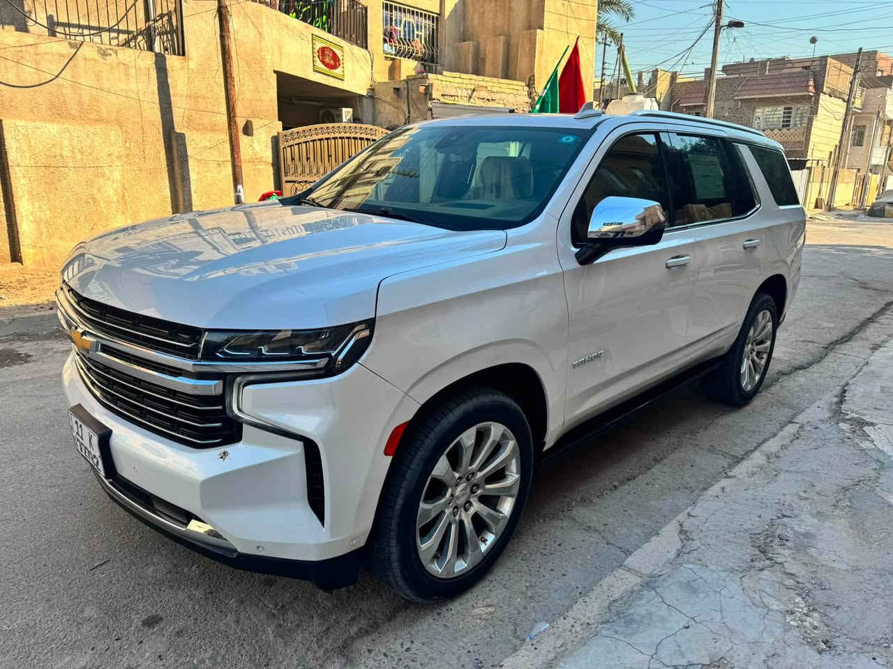 السلام عليكم
للبيع تاهو موديل 2021 بريمير فول مواصفات خليجية 

محرك 5300 

السعر 40

بدون صبغ 

***********
