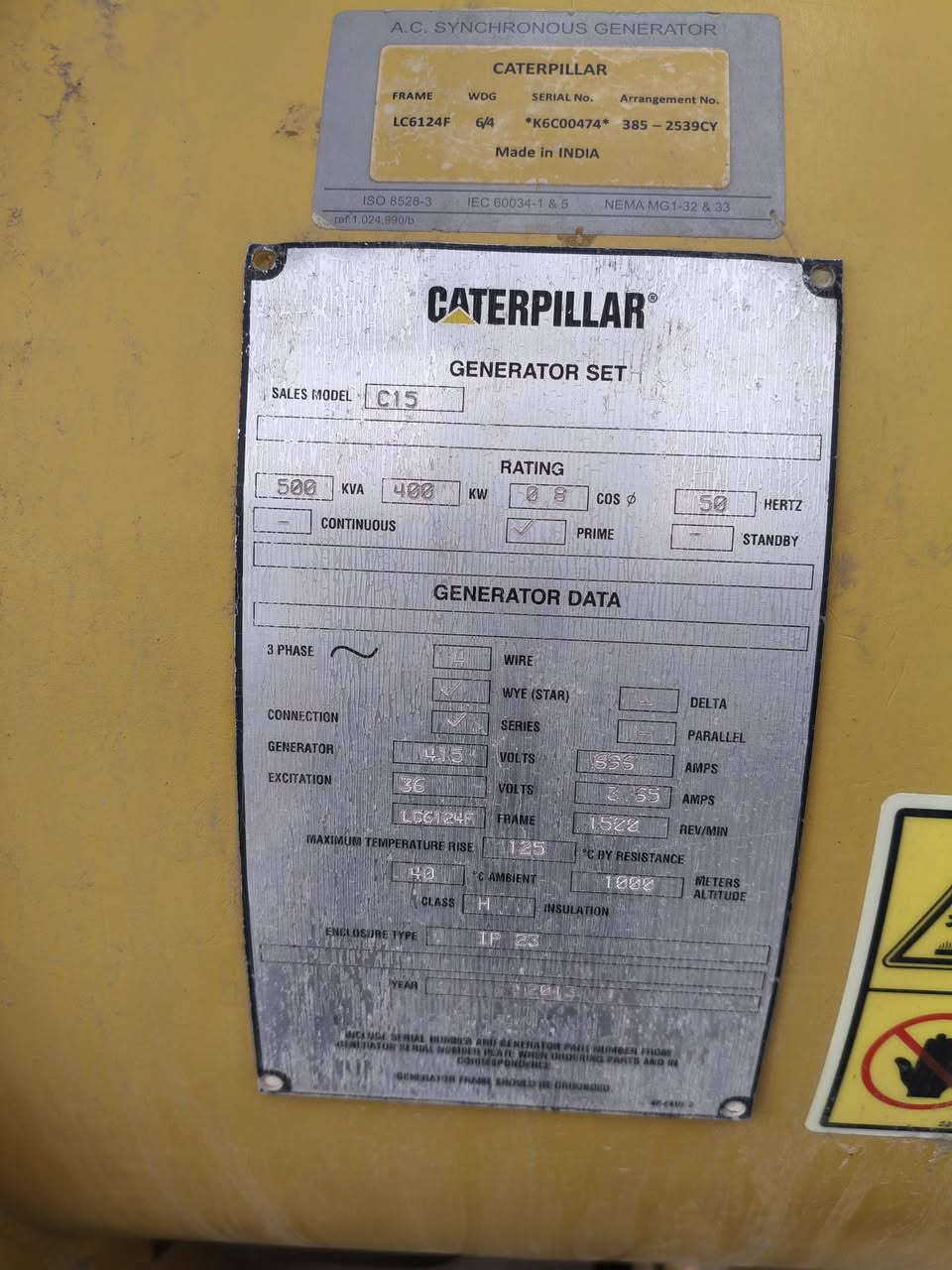 #مولدات 
مولد كتلر بلر C15 مولده جديده استيراد أوربي 
مامشتغل دقيقه بلعراق برغي ممفتوح منه وضع الشركة 
شرط الفحص والحمل لاتبخير لا تنقيص 

📍التوليد 500 KVA 
📍السعر خاص او اتصال بالرقم التالي 

العنوان أربيل الصناعة الجنوبية 
للاستفسار الاتصال+ واتساب (***********) يوجد توصيل لجميع المحافظات (يوجد لدينا جميع انواع وأحجام المولدات)
