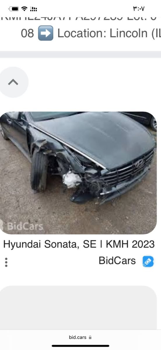 🚗 للبيع: هيونداي سوناتا 2023
📍 مكان السيارة: بغداد – الغزالية
📞 للتواصل: ***********
💰 السعر: 155ورقة – قابل للتفاوض
📊 المسافة المقطوعة: 54000مايل
🛠️ المحرك: 4 سلندر – 2500cc

⚙️ المواصفات:
• توقف ذاتي أمامي وخلفي
• رادار جانبي
• هاند بريك بصمة
• توقف عند فتح الأبواب
• قيادة ذاتية

⚠️ أضرار السيارة:
• وارد أمريكي
• الحادث الجاملغ الأمامي الأيمن
• الإيرباكات سليمة
• صور الحادث مرفقة مع الصور

📌 تفاصيل إضافية:
• رقم السيارة: السليمانية الدولي الجديد
•
