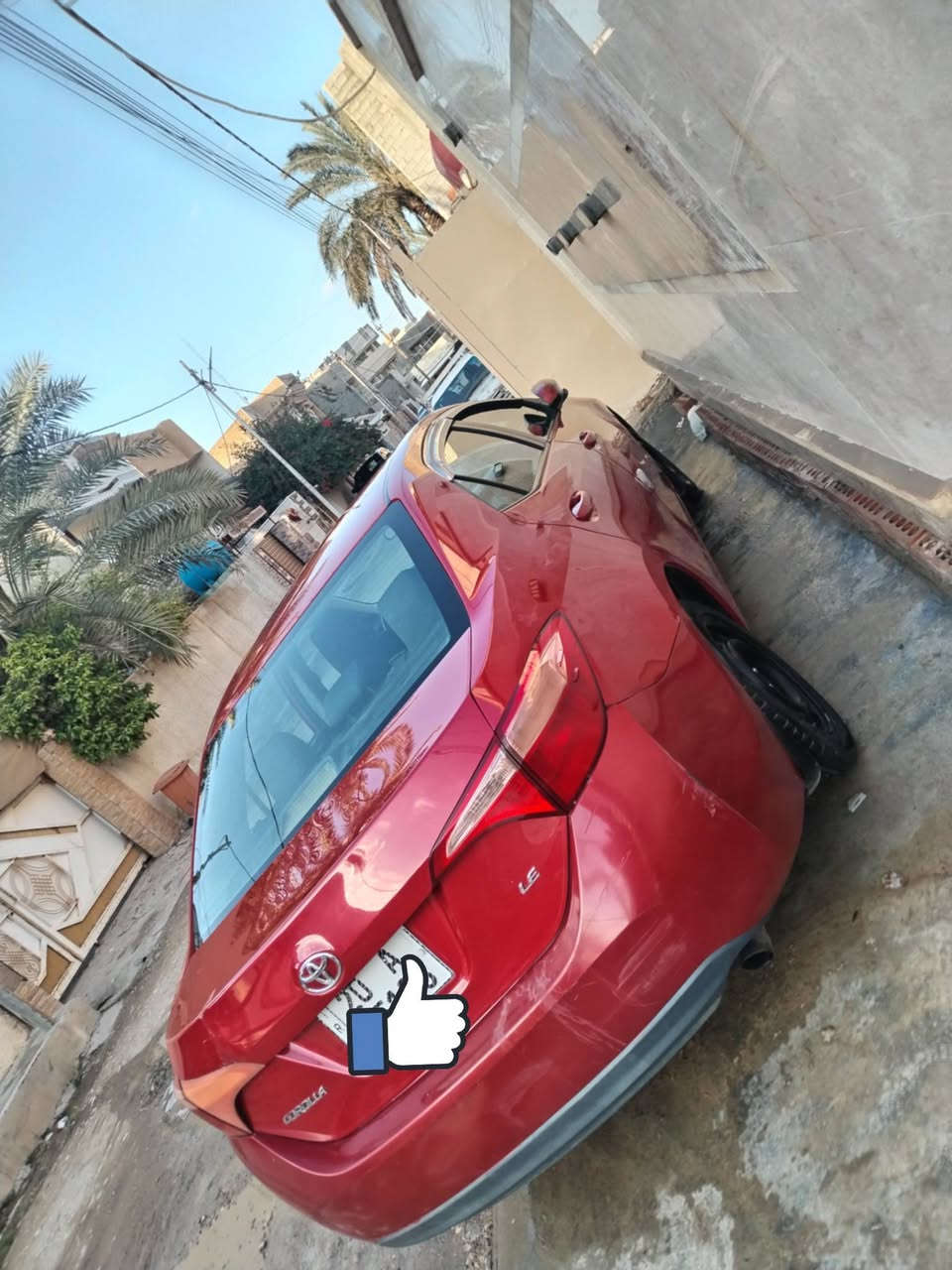 السلام عليكم كورلا موديل 2018 le
وارد امريكي ضرر فقد بنيد بدون شواصي ولا الغود 
سعرها 133 وبيها مجال ***********
 مكان السياره ديالى
