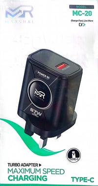 شاحنة تايب سي شركة مارشال العالمية تدعم الشحن السريع جدآ 67 واط حقيقي ...