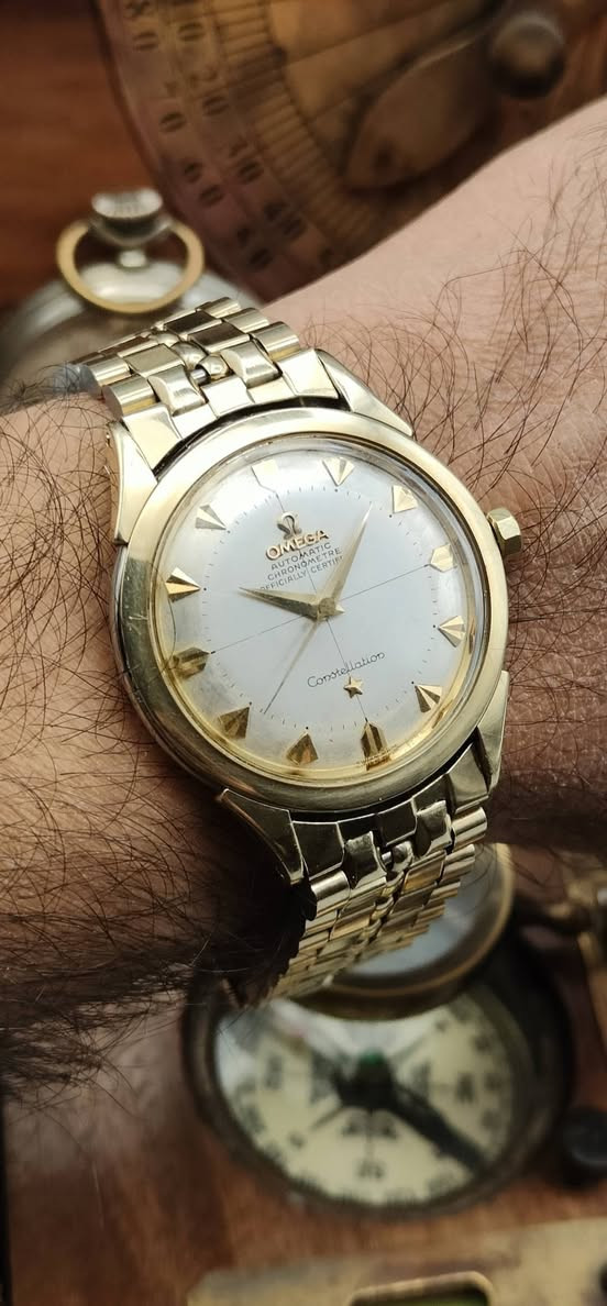 بسم الله الرحمن الرحيم ... 🌿

🇨🇭 OMIGA 🇨🇭
اوميگا كونستليشن نوادر
انتاج 1950 - 1960
مكنة #جاكوج 
قطر 35mm
واتس *********** ☎️
