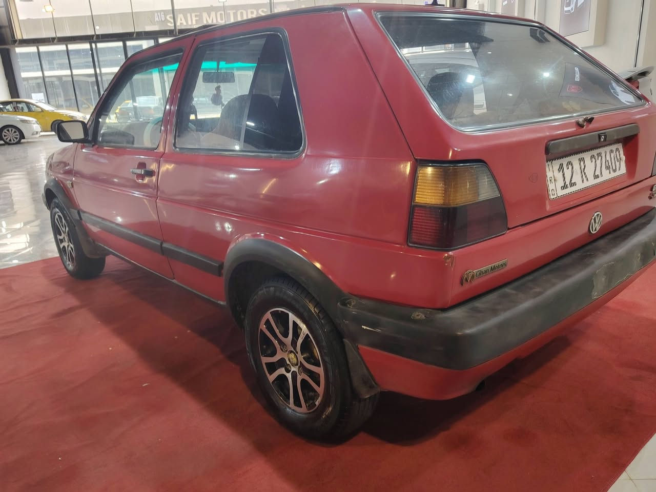 كولف تك باب صبغ جماليه محرك كير جديد طخم تايرات جديد موديل 91 شرط تحويل  سعر30 ورقه ***********
