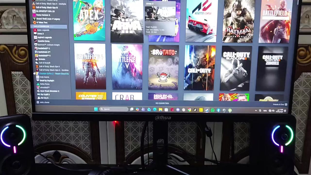 مواصفات
*********** السعر مليون و400

Ci512400F

H610M-K

RAM16G 3200HZ WOLF RGB CL-18 

RTX3060 ASUS DUAL 12G

SSD 2 TB MASS SAYAL III

SSD 1  TP WOLF SATA

P650W AZZA BRONZ 

CASE GAMDES TALOS  M1 

شاشه 

dAHUA  E231-24\ 165HZ-IPS-1MS

KEYBOARD MEETION MK 005

MAUSE  MEETION GM22
