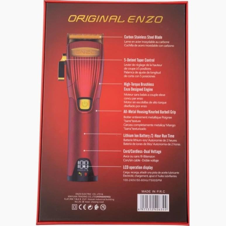 هذه ماكينة حلاقة شعر من طراز Enzo EN-1928. 
تأتي بشفرة من الفولاذ المقاوم للصدأ وهيكل بلاستيكي.
يمكن استخدامها للحية والوجه والرأس.
تتميز بشاشة LCD ذكية تعرض حالة البطارية في الوقت الفعلي.
تعمل ببطارية ليثيوم معدنية قابلة لإعادة الشحن.

30 الف مع النوصيل 

للاستفسار ***********
