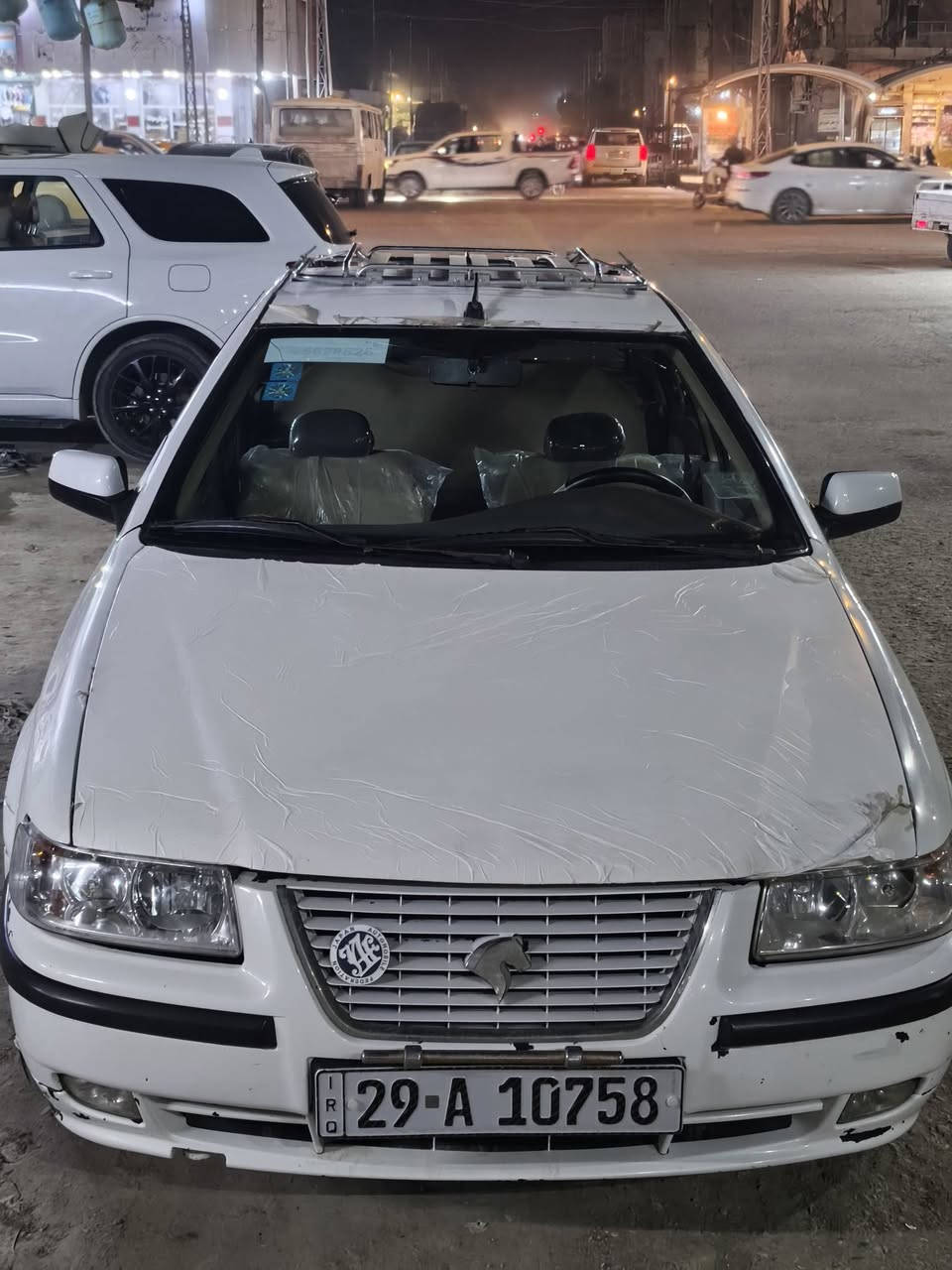 سياره سمند ٢٠١٢ مكفوله من صبغ وضربه بس بندي طاري ومرجع نفسه حديديه جديدة وره وكدام ع تخم تاير جديد  مشط جديد دواخل مدشومه كهربائية شغاله 
عنوان ناصرية 
*********** اتصال
