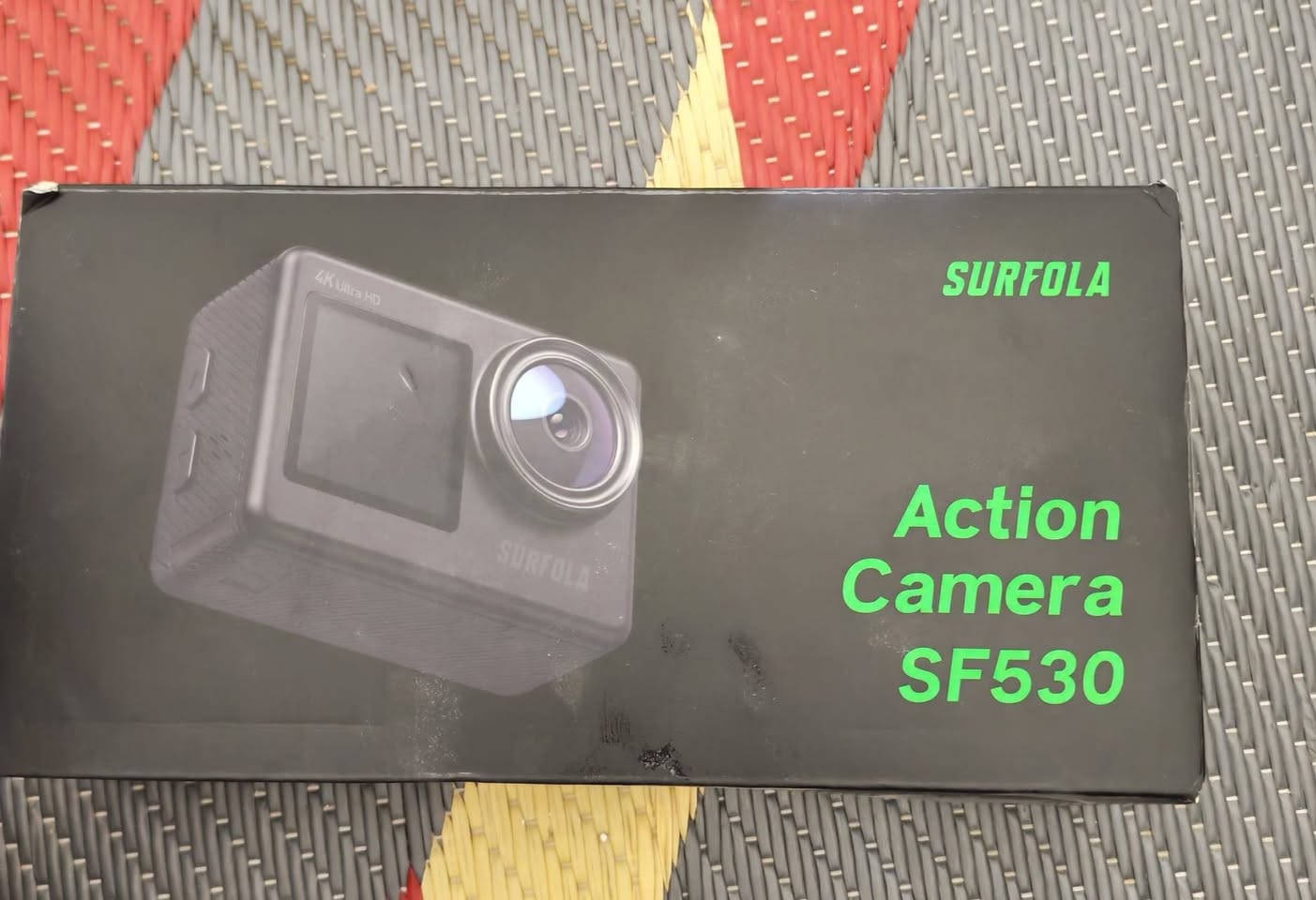 للبيع كاميرا جديده  Surfola SF530 4K Action Camera لل fpv هم لأن وزنه خفيف
وياها مايك  وبطاريتين 

وتكدر تثبته على اي درون 

جديدة بالكامل، فقط مفتوحة للتجربة، غير مستخدمة.

تصوير 4K Ultra HD.

شاشة أمامية للسيلفي وشاشه خلفية.

Wi-Fi.

مقاومة للماء 40 متر تحت الماء  مع الكيس.

جميع الملحقات الأصلية موجودة داخل العلبة


**إذا كنت صاحب هذا الإعلان وتريد حذفه لأي سبب، رجاءا أرسل رسالة إلى الدعم الفني**