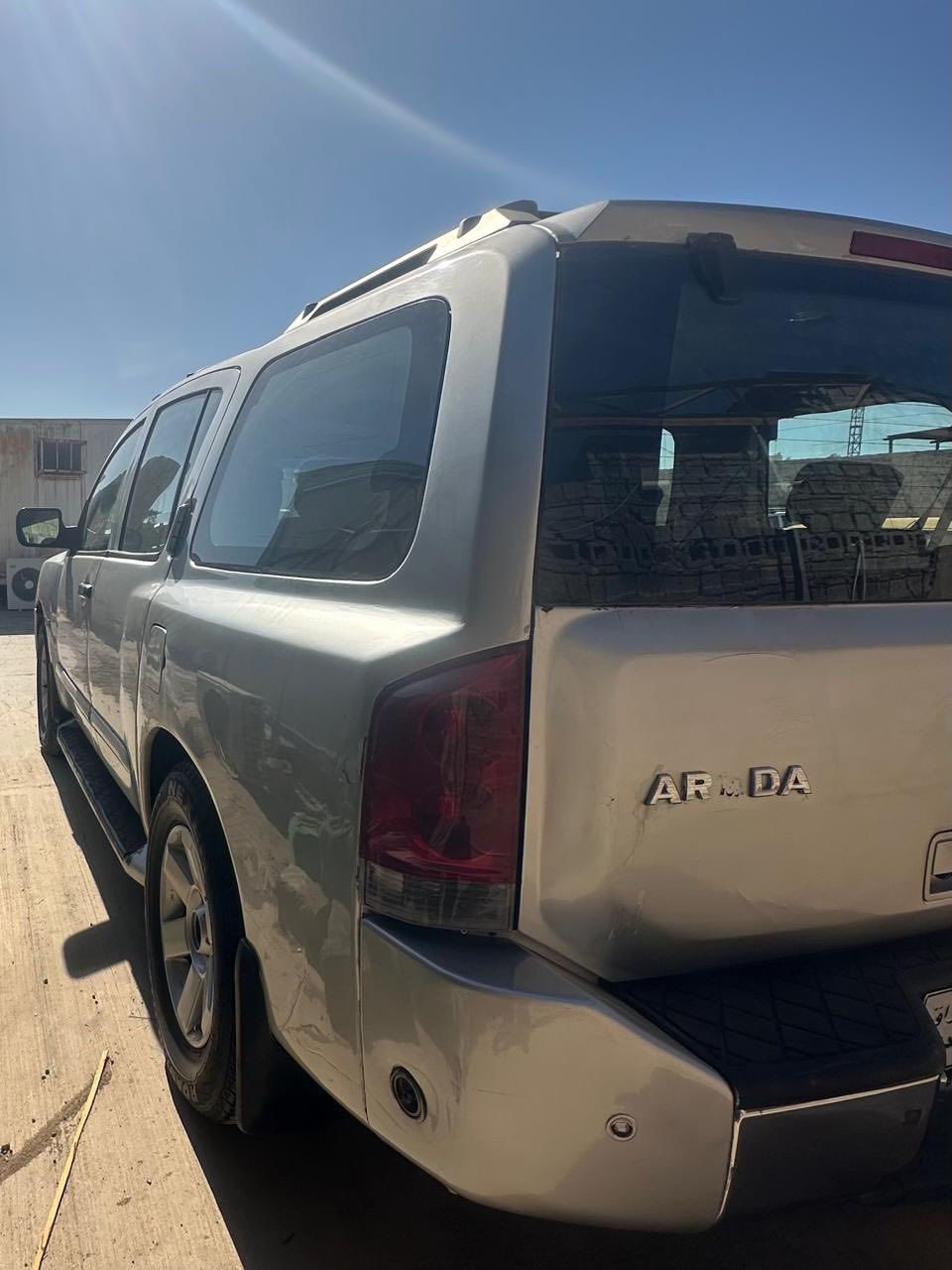 السلام عليكم
للبيع نيسان ارمادا 2006 السياره Le فول موصفات فتحه وكشنات كهرباء وشاشه والسياره بيه منظومة غاز كير مكينه تبريد خير من الله السياره جاهزه من الطول للطول  السياره مصبوغة عام 
سعر السياره 80 ورقة وبيه مجال 
مكان السياره بغداد 
***********
