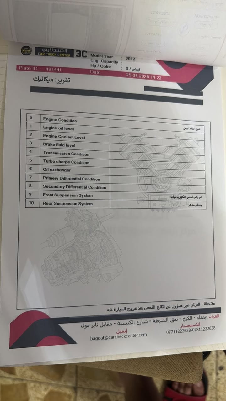 السلام عليكم 
اويترا موديل ١٢
شركة العامة رقم بغداد دولي باسمي
ماشية ٤٤ الف كيلو حقيقي
كدامكم السونار موضح بالصورة 
شاصي لغد مكفول قطعتين صبغ فقط
تبريد صدر تايرات غرفة لوك
مكاني بغداد حي الجهاد  
السعر 88 ورقة وبيها مجال بسيط 
***********
