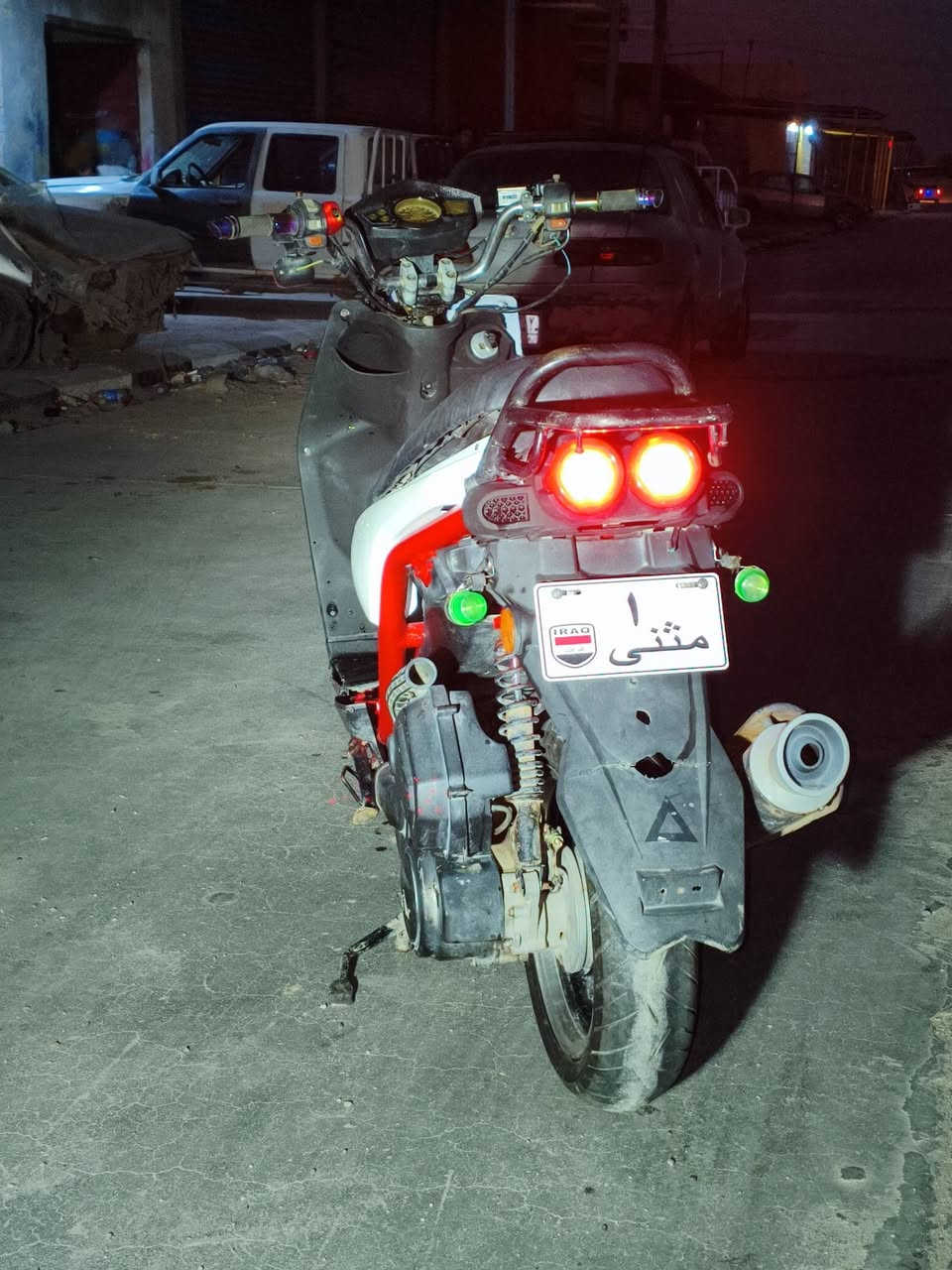 سكنس جبلي الدراجه حلوه مرتبه عليها ادامه كامله وتايرات جديده الدراجه كابريتر مو نوزل السعر 550 ألف وبيها مجال 
للاستفسار *********** غير متواجد على الفيس
