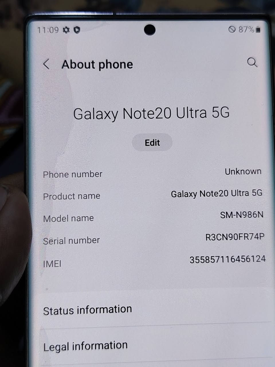 السلام عليكم
سامسونج نوت ٢٠ الترا 5g أمريكي
تك سيمكارت الجهاز ما مفتوح ذاكرة 256
الجهازك ما بي أي نقص شغال
فول نظافة بدون ملحقات
السعر ٣٠٠ و بي مجال 
بعقوبة المفرك
***********
