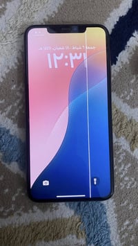 آيفون XS ماكس • ٢٥٦ • شاشة مبدلة فيها خط