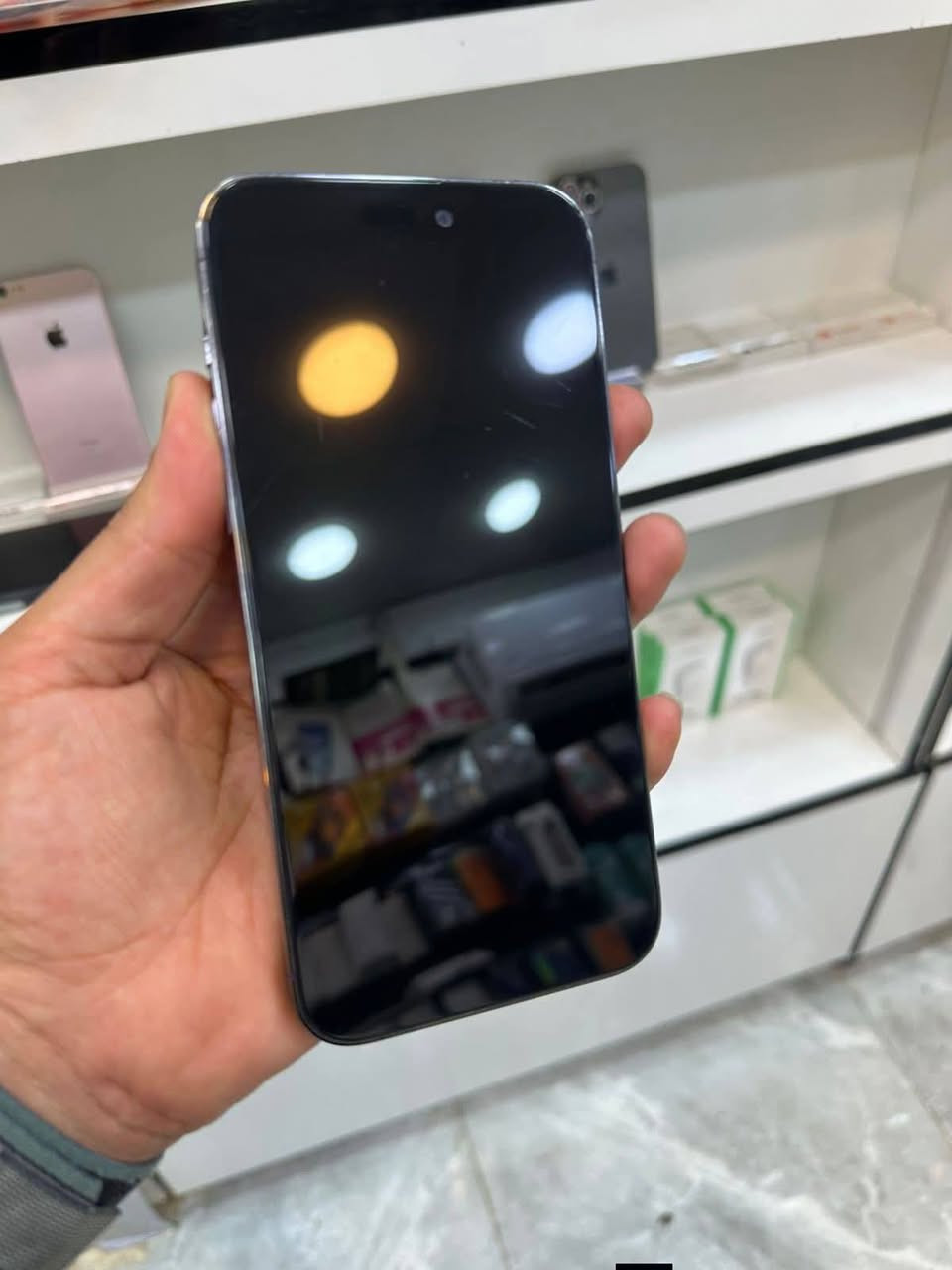 💙  ايفون 14 برو ماكس 💙

🔥🔥السعر 465 الف دينار 🔥🔥

ذاكره 256 
بطاريه %81 
نموذج M شرق اوسط ضمان ماستر ✅
نضافه %100 
مستبدل شاشه اصليه 
باقي كله مكفول وشغال 

اتصال ***********📞📞
العنوان النجف الاشرف
