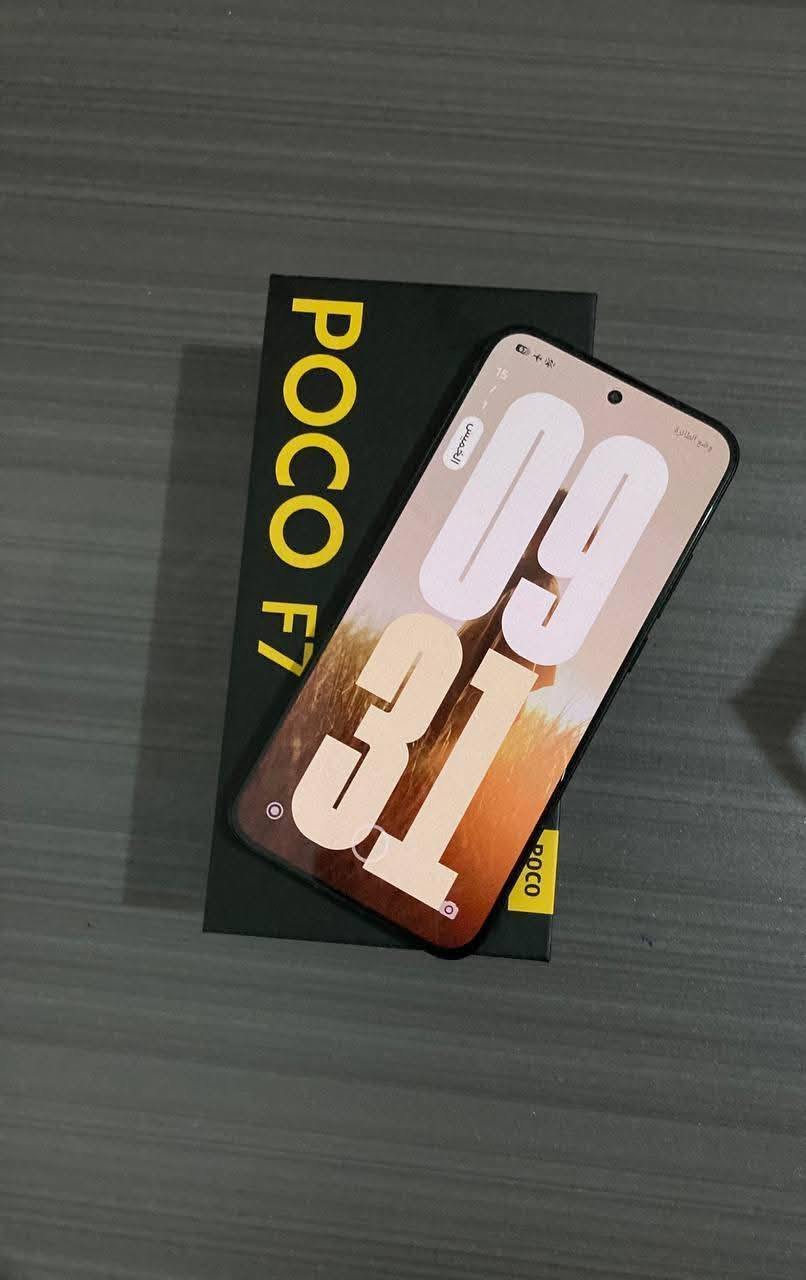 بوكو F7
الجهاز جديد 
دورات الشحن 14 مره مشحون بس  
ذاكره 256.
رام 12+12 
سعر 425 بي مجال حك جيتك 
مكاني موصل 
***********  وتساب موجود
