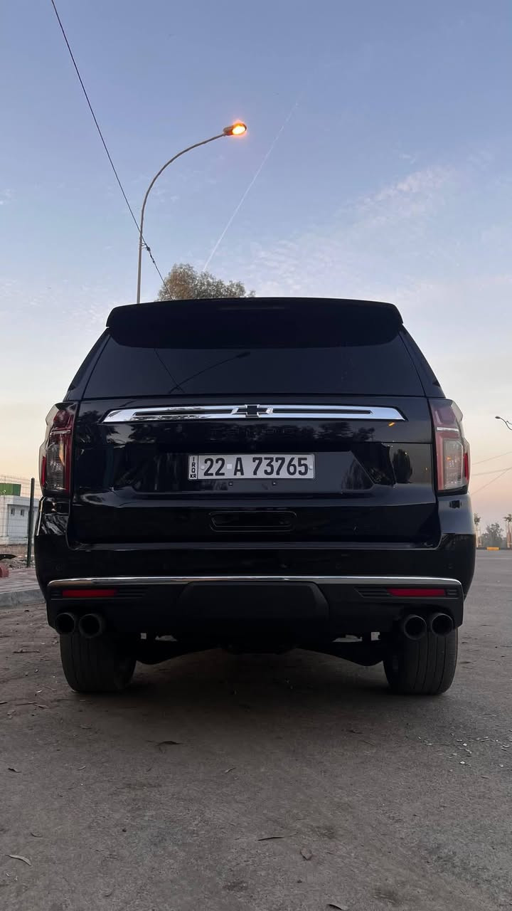 السلام عليكم: تاهو دخول جديد صارلها شهرين من دخلت للعراق
الموديل:  2023 علامه ضوئيه
العداد:  42 الف ميل 
الفئه:  بريمر  Primer بلاك ادشن
اللون:  اسود
الرقم:  اربيل هزة وسنويه جديدة بأسمي 
المحرك  : 5300 المرغوب
الضرر: نص باب صبغ فقط وقطعتين بارد بدون داخل شرط
بجم كبس شرط 
مواصفات البريمر معروفه بانورما وشاشات خلفيه و كشنات vip
وغيرها بعد مواصفات هوايه.. 
السيارة غير الي ذكرته مكفوله ونظيفه
السعر:   535 وبيها مجال 
الاستفسار الاتصال على الرقم: ***********
