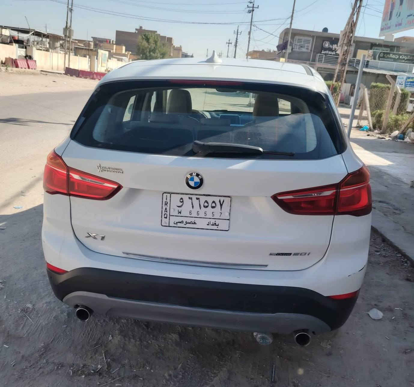 بالله
السلام عليكم ورحمه الله وبركاته 
عندي BMW X1  2019 بغداد باسمي رقم انكليزي للبيع لو مراوس التفاصيل داخل المنشور  الاتصال ***********
