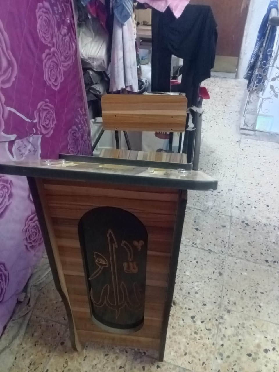 كرسي صلاة وحامل قران📿🙏🏼 للبيع تفصيل مرتب وقوي وخشب درجة اولا امانة الله سعر 40 ثنينهن مكاني بغداد دورة شارع 60 تواصل واتساب او رصيد متواجد 24 ساعة ***********✅✅
