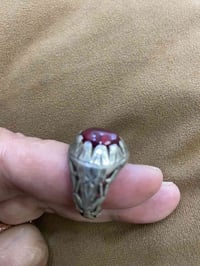 محبس ياقوت • فضة قديمة • توصيل