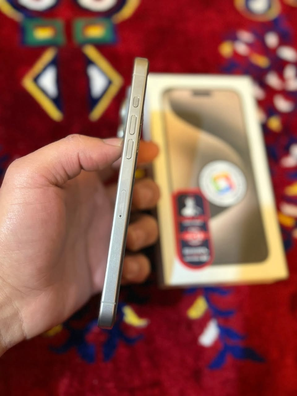 السلام عليكم
ايفون15برو ماكس
بطارية100عدد دورات الشحن220
ماستر شرق اوسط
الجهاز كلش نضيف وممفتوح ابد
مكاني بغداد 
لتواصل***********
