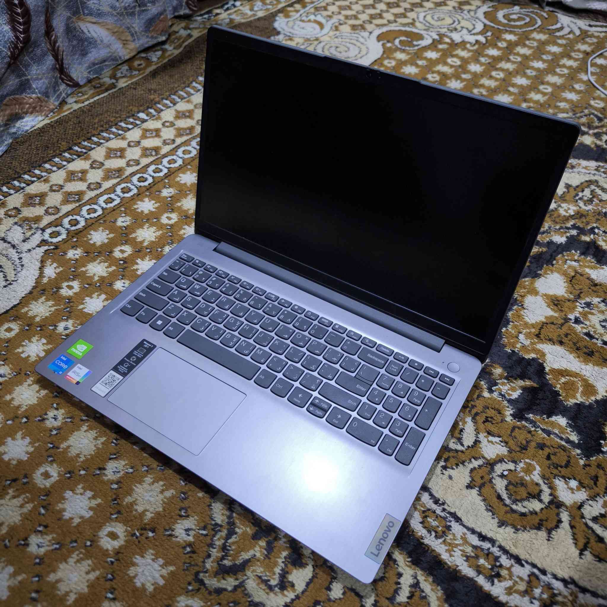 Lenovo IdeaPad 3
I5 11th G :معالج 
Ram : 8gb :رام
Ssd : 512gb :تخزين
Gpu : Nvidia 2gb + Intel Iris xe :كارت شاشة
450,000
***********
بغداد شهداء البياع قرب المدرسة الامانية
