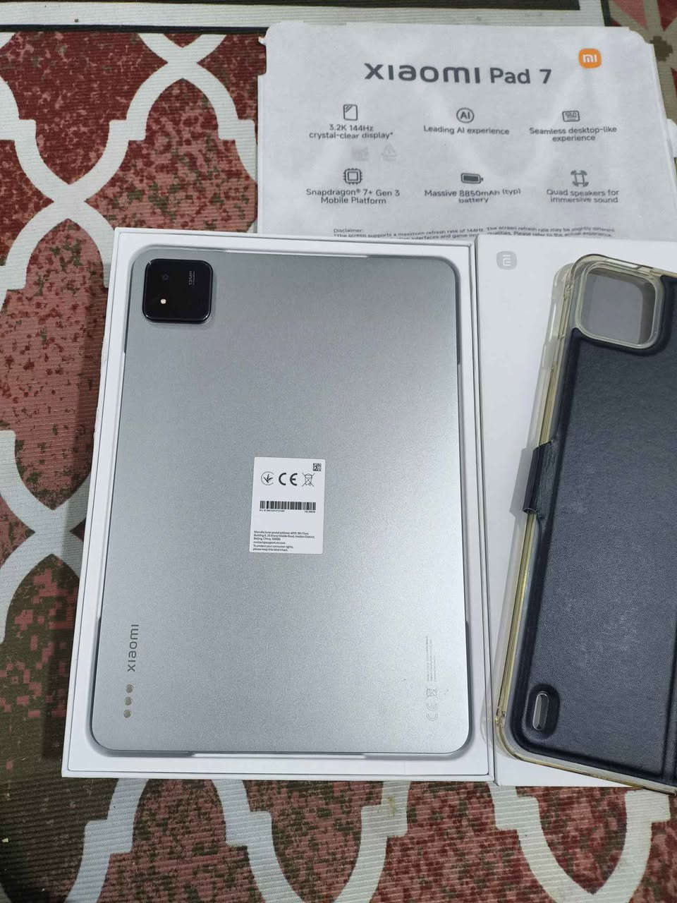 شاومي باد 7 

ذاكره 256 

جديد كلش شخط مابي

معالج 7Gen3+ سناب دراكون

144 هيرتز 

90 فريم شرط اكستريم

شاشه حجم 11

4 سبيكرات ستيريو

بطاريه 8850

شاحنه 45 واط

كامل غراضه النجف, العراق


**إذا كنت صاحب هذا الإعلان وتريد حذفه لأي سبب، رجاءا أرسل رسالة إلى الدعم الفني**