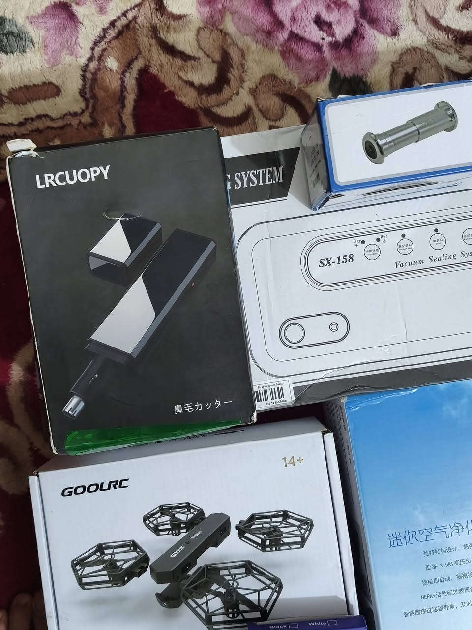 شلعة للبيع
السعر ٥٠ مع التوصيل
كابسة اكياس 
داتا شو عدد 2
درون 
مكينة حلاقة
كامرات سرية عدد2
كامرت مراقبة عدد 2
شاحن لاسلكي 
منقية هواء سيارة


**إذا كنت صاحب هذا الإعلان وتريد حذفه لأي سبب، رجاءا أرسل رسالة إلى الدعم الفني**