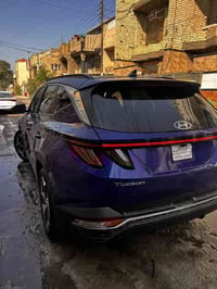 توسان موديل ٢٠٢٣ وارد امريكي فول للاخير  بدون رقم  لون ازرك  بيها كم ح...